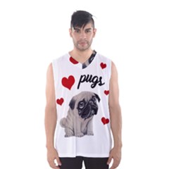 Love Pugs Men s Basketball Tank Top by Valentinaart