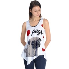 Love Pugs Sleeveless Tunic by Valentinaart