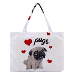 Love Pugs Medium Tote Bag