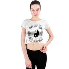 I ching  Crew Neck Crop Top