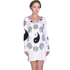 I ching  Long Sleeve Nightdress