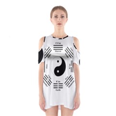 I ching  Shoulder Cutout One Piece