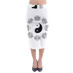 I ching  Midi Pencil Skirt