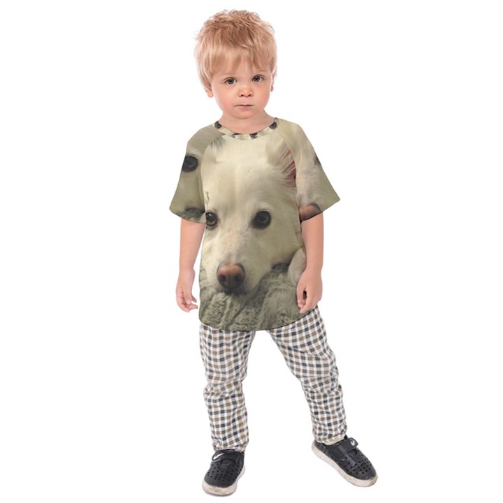 Niko Puppy Face Kids  Raglan Tee