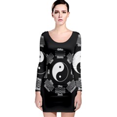 I Ching  Long Sleeve Bodycon Dress by Valentinaart