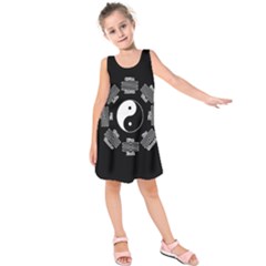 I Ching  Kids  Sleeveless Dress by Valentinaart