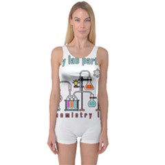 Chemistry Lab One Piece Boyleg Swimsuit by Valentinaart