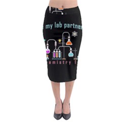 Chemistry Lab Midi Pencil Skirt by Valentinaart