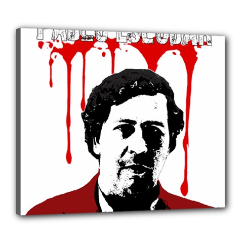 Pablo Escobar  Canvas 24  X 20  by Valentinaart