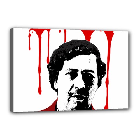 Pablo Escobar  Canvas 18  X 12  by Valentinaart