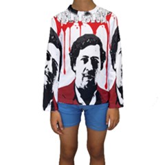 Pablo Escobar  Kids  Long Sleeve Swimwear by Valentinaart