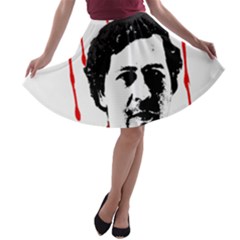 Pablo Escobar  A-line Skater Skirt by Valentinaart