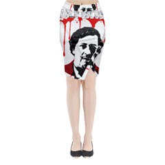 Pablo Escobar  Midi Wrap Pencil Skirt by Valentinaart