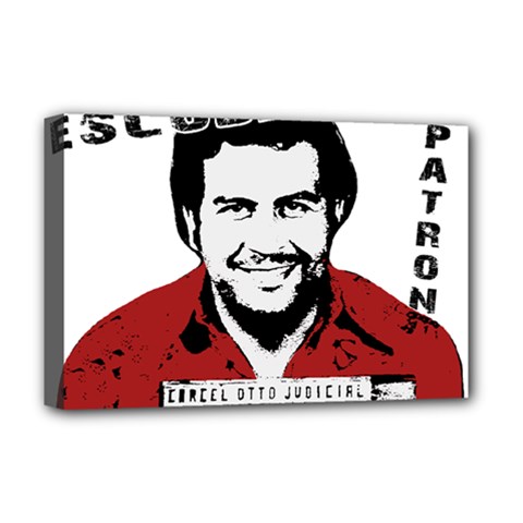 Pablo Escobar  Deluxe Canvas 18  X 12   by Valentinaart