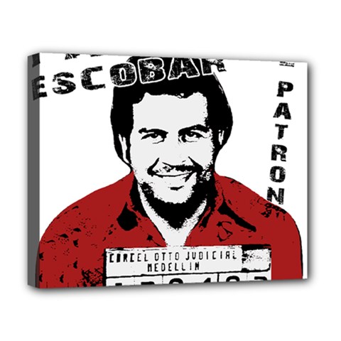 Pablo Escobar  Deluxe Canvas 20  X 16   by Valentinaart