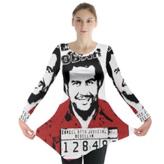 Pablo Escobar  Long Sleeve Tunic  by Valentinaart