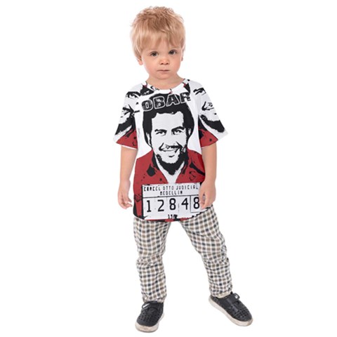 Pablo Escobar  Kids  Raglan Tee by Valentinaart