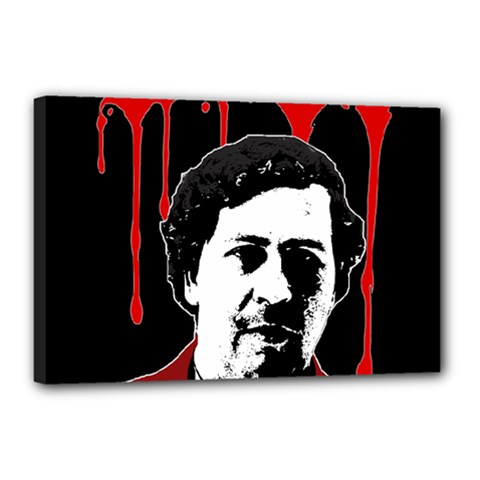 Pablo Escobar  Canvas 18  X 12  by Valentinaart