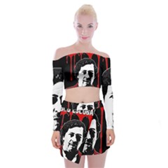 Pablo Escobar  Off Shoulder Top With Skirt Set by Valentinaart