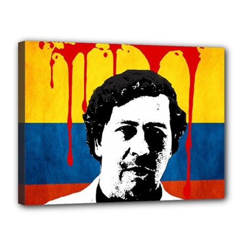 Pablo Escobar Canvas 16  X 12  by Valentinaart