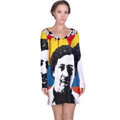 Pablo Escobar Long Sleeve Nightdress by Valentinaart