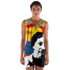 Pablo Escobar Wrap Front Bodycon Dress by Valentinaart