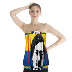 Pablo Escobar Strapless Top by Valentinaart