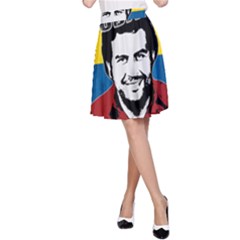 Pablo Escobar A-line Skirt by Valentinaart