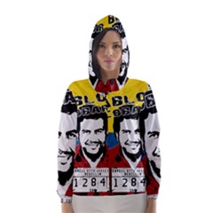 Pablo Escobar Hooded Wind Breaker (women) by Valentinaart