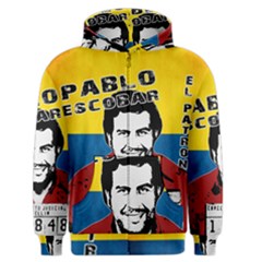 Pablo Escobar Men s Zipper Hoodie by Valentinaart