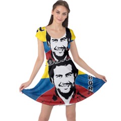 Pablo Escobar Cap Sleeve Dresses by Valentinaart