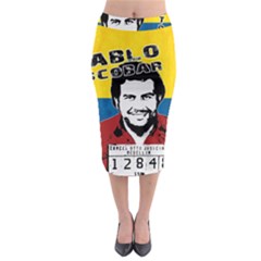 Pablo Escobar Midi Pencil Skirt by Valentinaart