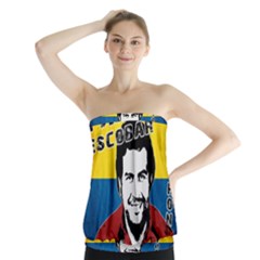 Pablo Escobar Strapless Top by Valentinaart