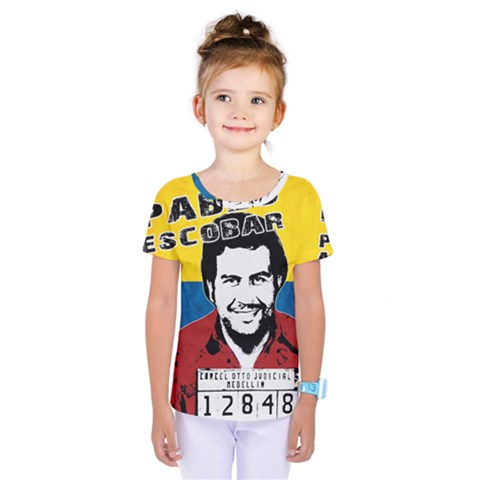 Pablo Escobar Kids  One Piece Tee by Valentinaart