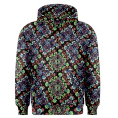 Colorful Floral Collage Pattern Men s Zipper Hoodie by dflcprintsclothing