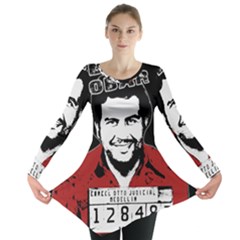 Pablo Escobar Long Sleeve Tunic  by Valentinaart