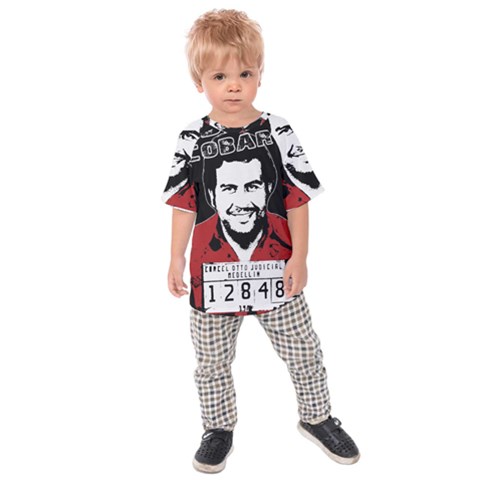 Pablo Escobar Kids  Raglan Tee by Valentinaart