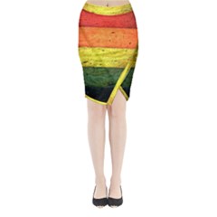 Five Wall Colour Midi Wrap Pencil Skirt