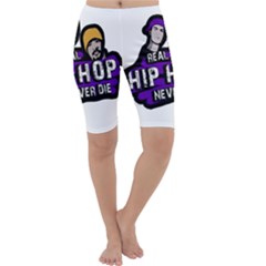 Real Hip Hop Never Die Cropped Leggings  by Valentinaart