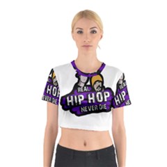 Real Hip Hop Never Die Cotton Crop Top by Valentinaart