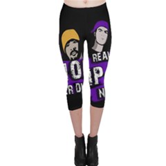 Real Hip Hop Never Die Capri Leggings  by Valentinaart