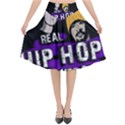 Real Hip Hop never die Flared Midi Skirt View1