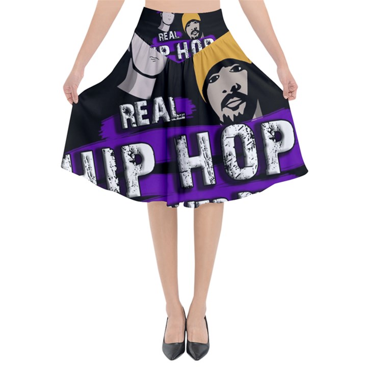 Real Hip Hop never die Flared Midi Skirt