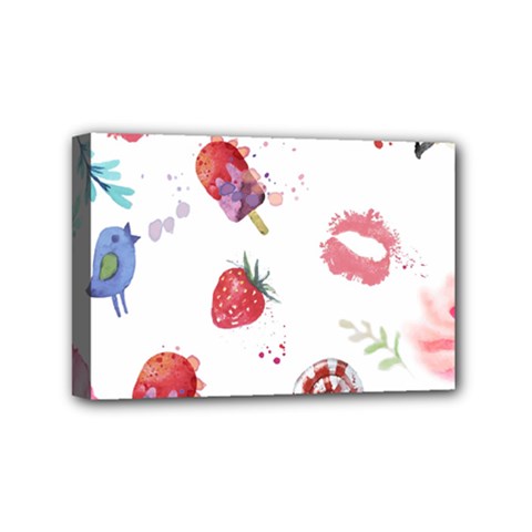 Hand Painted Summer Background  Mini Canvas 6  X 4  by TastefulDesigns