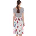 Hand Painted Summer Background  Midi Beach Skirt View2