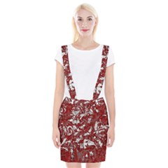 Pattern Braces Suspender Skirt