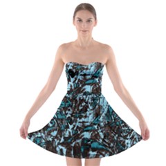 Pattern Strapless Bra Top Dress by Valentinaart