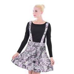 Pattern Suspender Skater Skirt