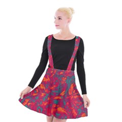 Pattern Suspender Skater Skirt