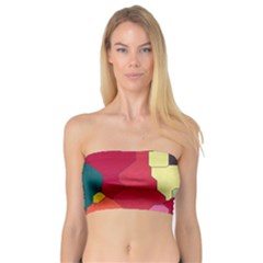 Colorful Leather Pieces       Bandeau Top by LalyLauraFLM